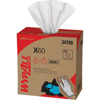 Chiffons X60 WypAll, Tout usage, 16-3/4" lo x 8-3/8" la Infinity Industrial Services Inc.