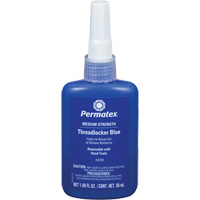 Removable Strength Threadlocker, Blue, Medium, 50 ml, Bottle Infinity Industrial Services Inc.