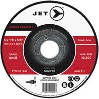 Power Abrasive Cut-Off Wheel, 4-1/2" x 1/8", 7/8" Arbor, Type 27, 13300 RPM Infinity Industrial Services Inc.