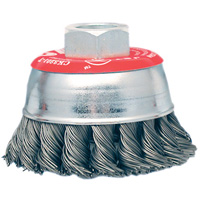 High-Performance Knot Twisted Cup Brush, 3" Dia. x 10mm x 1.25" Arbor Infinity Industrial Services Inc.