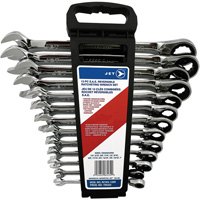 Long Pattern Reversible Wrench Set, Ratcheting Combination, 13 Pieces, Imperial Infinity Industrial Services Inc.