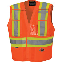 6930 Veste de s&eacute;curit&eacute; d&eacute;tachable &agrave; &eacute;paules tombantes, Orange haute visibilit&eacute;, Grand/T-Grand, Polyester Infinity Industrial Services Inc.