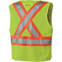6936 Veste de s&eacute;curit&eacute; d&eacute;tachable en 5 points, Jaune lime haute visibilit&eacute;, 2T-Grand, Polyester Infinity Industrial Services Inc.