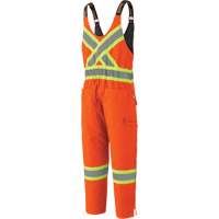 5538 High Visibility Quilted Duck Overalls, Cotton, X-Large, High Visibility Orange Infinity Industrial Services Inc.