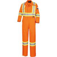5555 High Visibility FR Rated & Arc Rated Safety Coveralls, Size 36, High Visibility Orange, 11 cal/cm² Infinity Industrial Services Inc.