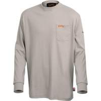333 Chemise en coton &agrave; manches longues ignifuge, 2T-Grand, Gris Infinity Industrial Services Inc.