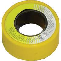 PFTE Gas Thread Sealant Tape, 236" L x 1/2" W, Yellow Infinity Industrial Services Inc.