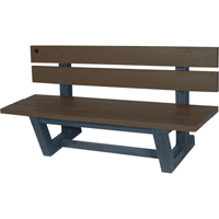 Bancs de parc d'ext&eacute;rieur, Plastique recycl&eacute;, 60" lo x 22-13/16" la x 29-13/16" h, Ombre Infinity Industrial Services Inc.