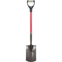 Heavy-Duty Shovels, Fibreglass, Carbon Steel Blade, D-Grip Handle, 30-1/2" Long Infinity Industrial Services Inc.