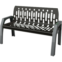 Bancs Stream, Acier, 48" lo x 25" la x 34" h, Noir Infinity Industrial Services Inc.