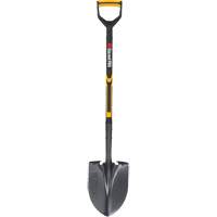 Pro Round Point Shovel, Tempered Steel Blade, Fibreglass, D-Grip Handle Infinity Industrial Services Inc.