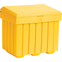 Economy Salt Sand Storage Container, 32" x 23" x 27-1/2", 10 cu. Ft., Yellow Infinity Industrial Services Inc.