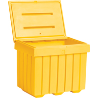 Economy Salt Sand Storage Container, 32" x 23" x 27-1/2", 10 cu. Ft., Yellow Infinity Industrial Services Inc.