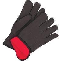 Gants en jersey classiques, Taille unique, Noir, Molleton rouge, &agrave; enfiler Infinity Industrial Services Inc.
