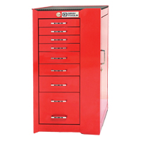 PRO+ Series Roller Cabinet, 8 Drawers, 19" W x 19" D x 36-1/2" H, Red Infinity Industrial Services Inc.