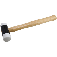Soft-Face Hammer, 14 oz. Head Weight, Plain Face, Wood Handle, 11-5/8" L Infinity Industrial Services Inc.
