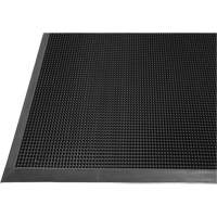 Gritstop Fingermat Matting, Rubber, Scraper Type, Textured Pattern, 2' x 2-2/3', Black Infinity Industrial Services Inc.