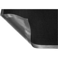 Gritstop Fingermat Matting, Rubber, Scraper Type, Textured Pattern, 2' x 2-2/3', Black Infinity Industrial Services Inc.