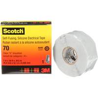 Scotch&reg; Self-Fusing Silicone Rubber Electrical Tape, 25.4 mm (1") x 9 m (30'), Grey, 12 mils Infinity Industrial Services Inc.