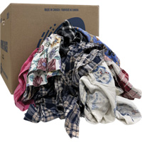 Select Wiper Rags, Flannel, Mix Colours, 20 lbs. Infinity Industrial Services Inc.