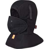 565A Flame Resistant Quilted Long Neck Hardhat Liner, Black, Cotton Infinity Industrial Services Inc.