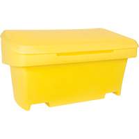 Heavy-Duty Outdoor Salt and Sand Storage Container, 24" x 48" x 24", 10 cu. Ft., Yellow Infinity Industrial Services Inc.