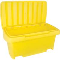 Heavy-Duty Outdoor Salt and Sand Storage Container, 24" x 48" x 24", 10 cu. Ft., Yellow Infinity Industrial Services Inc.