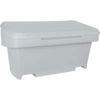 Heavy-Duty Outdoor Salt and Sand Storage Container, 24" x 48" x 24", 10 cu. Ft., Grey Infinity Industrial Services Inc.