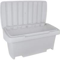 Heavy-Duty Outdoor Salt and Sand Storage Container, 24" x 48" x 24", 10 cu. Ft., Grey Infinity Industrial Services Inc.