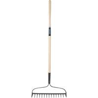Heavy-Duty Bow Rake, Wood Handle, 58" L, 15" Blade, 15 Tines Infinity Industrial Services Inc.