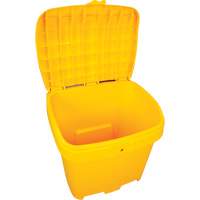 Salt & Sand Storage Bins, With Hasp, 21" x 27" x 26", 4.24 cu. ft., Yellow Infinity Industrial Services Inc.