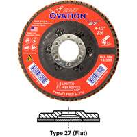OVATION MEULE LAMELLE5X7/8GRAIN36, 5" x 7/8", Type 27, Grain 36, Zirconium Infinity Industrial Services Inc.