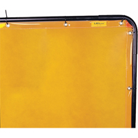 Rideau Lavashield, 68,5" x 68,5", Transparence &eacute;lev&eacute;, Jaune Infinity Industrial Services Inc.