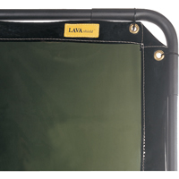 Rideau Lavashield, 68,5" x 68,5", Transparence Moyenne, Vert Infinity Industrial Services Inc.
