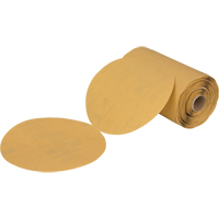 Stikit 216U Gold Paper Disc Roll, 6" Dia., P360 Grit, Aluminum Oxide Infinity Industrial Services Inc.