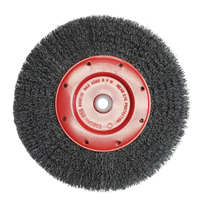Brosses &eacute;conomiques &agrave; fils cr&ecirc;p&eacute;s - Face &eacute;troite, 6" dia., Fils 0.014, Arbre 2" Infinity Industrial Services Inc.