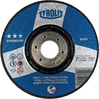Meule 2-en-1 de premi&egrave;re qualit&eacute;, 4-1/2" x 9/32", Arbre 7/8", Type 27 Infinity Industrial Services Inc.