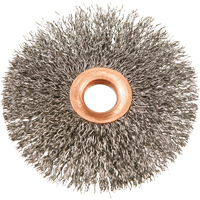 3" Copper Centre Crimped Wire Wheels, 3" Dia., 0.012" Fill, 1/2" Arbor Infinity Industrial Services Inc.