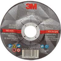 Silver Cut-Off Wheel, 4-1/2" x 0.045", 7/8" Arbor, Type 27, Ceramic, 13300 RPM Infinity Industrial Services Inc.
