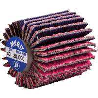 Threaded Mini Flap Wheel, Ceramic Alumina, 40 Grit, 1" x 1" x 1/4"-20 Infinity Industrial Services Inc.