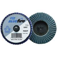 BlueFire&reg; R884P Plastic Flat Mini Flap Disc, 2" x Type 27, P60 Grit, Zirconia Alumina Infinity Industrial Services Inc.