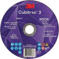 Cubitron 3 Cut-Off Wheel, 6" x 0.045", Type T27, Ceramic, 10200 RPM Infinity Industrial Services Inc.