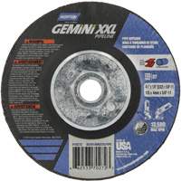 Disque combin&eacute; de meulage et tronçonnage Gemini XXL, 4-1/2" x 1/8", Arbre de 5/8"-11, Type 27, Oxyde d'aluminium Infinity Industrial Services Inc.