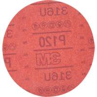 Hookit Red Abrasive Disc 316U, 01224, 6" Dia., P120 Grit, Aluminum Oxide, A Infinity Industrial Services Inc.