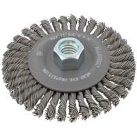 ALLSTEEL Wheel Wire Brush, 6" Dia., 0.02" Fill, 5/8"-11 Arbor Infinity Industrial Services Inc.