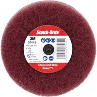 Roue de ponçage &agrave; usage g&eacute;n&eacute;ral Scotch-Brite Roloc Plus, 4" dia. Infinity Industrial Services Inc.