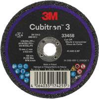 Cubitron 3 Cut-Off Wheel, 3" x 0.039", 3/8" Arbor, Ceramic Infinity Industrial Services Inc.