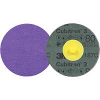 Disque en fibre Roloc Cubitron 3, 2" dia., Grain 80+, C&eacute;ramique Infinity Industrial Services Inc.