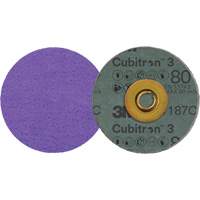 Disque en fibre Roloc Cubitron 3, 3" dia., Grain 80+, C&eacute;ramique Infinity Industrial Services Inc.