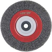 Crimped Bench Wheel, 6" Dia., 0.014" Fill, 1/2"-2 Arbor Infinity Industrial Services Inc.